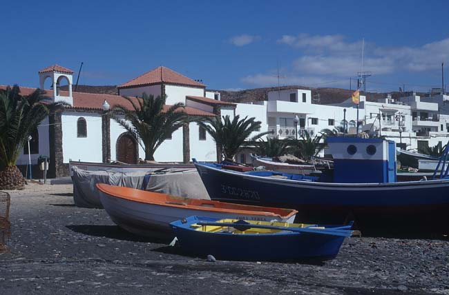 Fischerboote am Strand von La Lajita - Fuerteventura