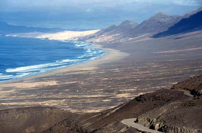 Blick auf den Strand von Cofete - Fuerteventura
