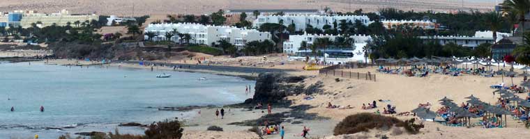 Blick auf den Strand von Costa Calma